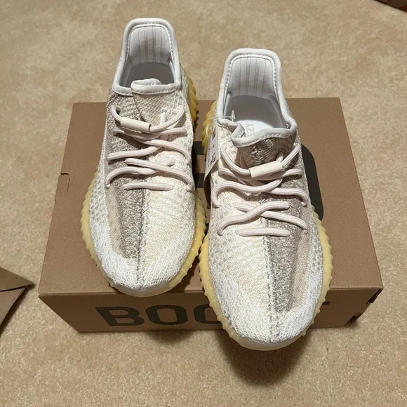adidas gazelle silver green womens ADIDAS YEEZY BOOST 350 V2 NATURAL(PRE-OWNED) FZ5246 SIZE 10